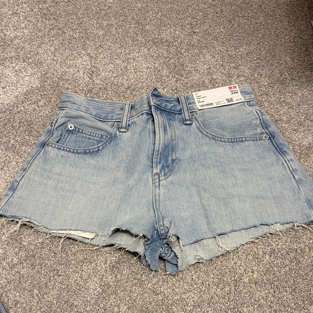 Uniqlo Light Blue Jean Shorts